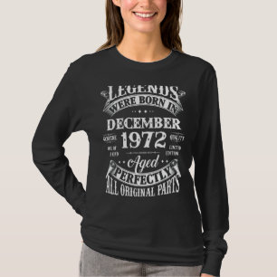 Camiseta 50º Nascer De Legendas De Aniversário Em Dezembro