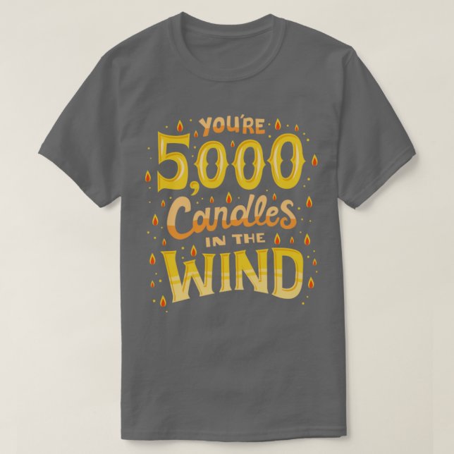 Camiseta 5000 velas ao vento (Frente do Design)