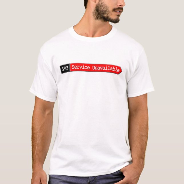 Camiseta 503 - Preste serviços de manutenção a não (Frente)