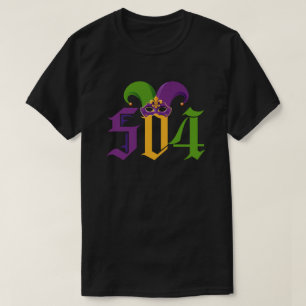 Camiseta 504 Mardi Gras New Orleans Louisiana