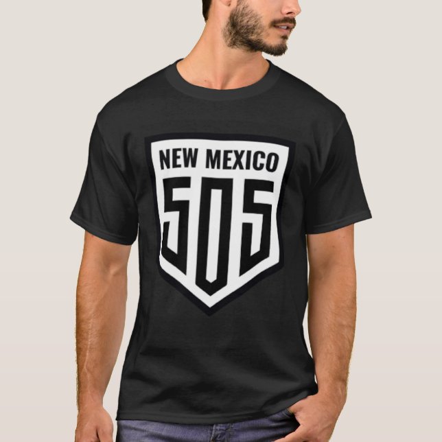 Camiseta 505 New Mexico Area Code For Albuquerque NM (Frente)