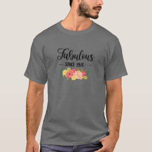 Camiseta 50. º aniversário dá presente a mulheres 50 ano