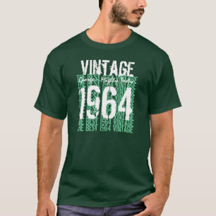 Camiseta 50.º aniversário Presente Melhor 1964 Vintage V0
