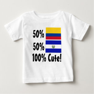 Camiseta 50% 50% colombiano Salvadorenho 100% bonito