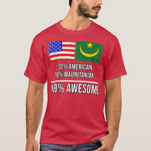 Camiseta 50 American 50 Mauritanian 100 Gift Incrível para