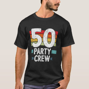 Camiseta 50 Aniversário 50 Festa de Tripulação 50 Quadrinho