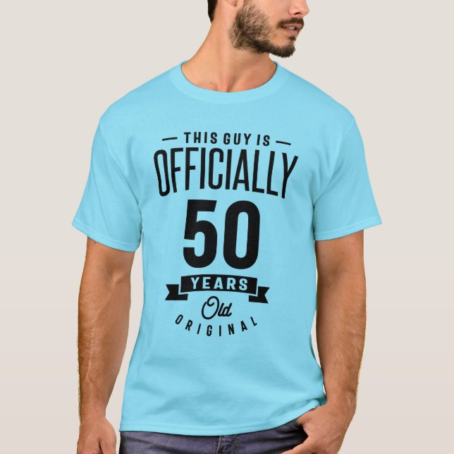 Camiseta 50 anos - 50... Aniversário com doação (Frente)