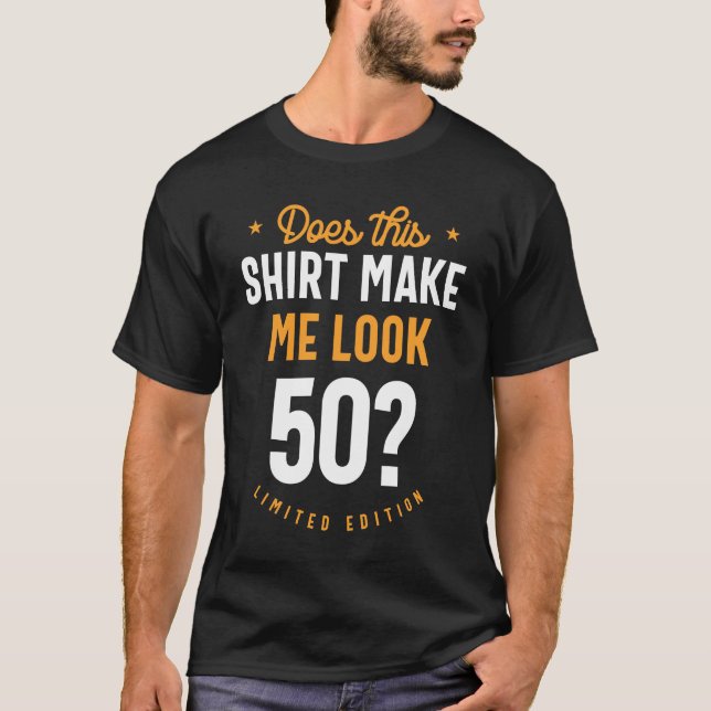 Camiseta 50 anos - 50... Aniversário com doação (Frente)