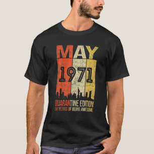 Camiseta 50 Anos 50 Homens De Aniversário Mulheres Maio 197