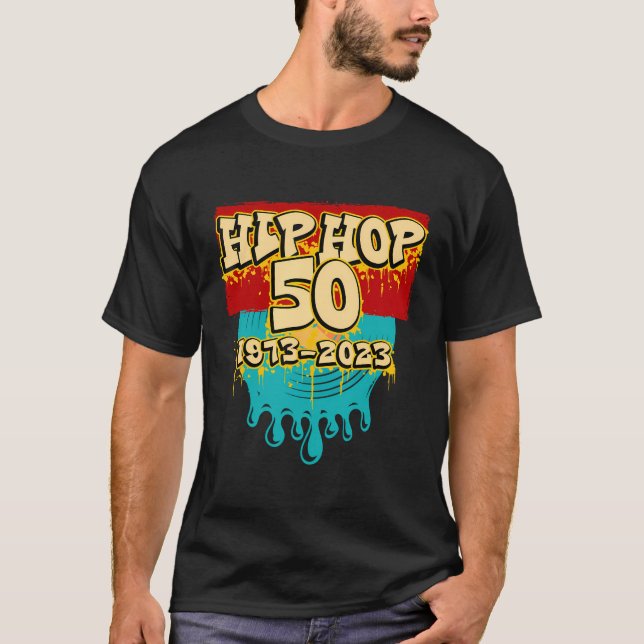 Camiseta 50 Anos De Celebração De 50 Anos De Hip Hop (Frente)