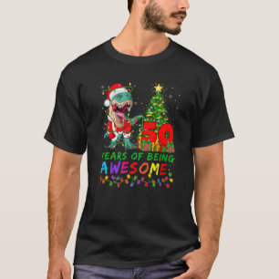 Camiseta 50 Anos De Dinossauro Incrível 50º Aniversário C