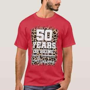 Camiseta 50 Anos De Espetacular 50.º Aniversário, Cute Leop