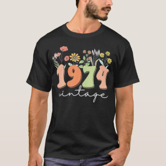Camiseta 50 Anos De Idade 1974 50º Aniversário De Mulheres