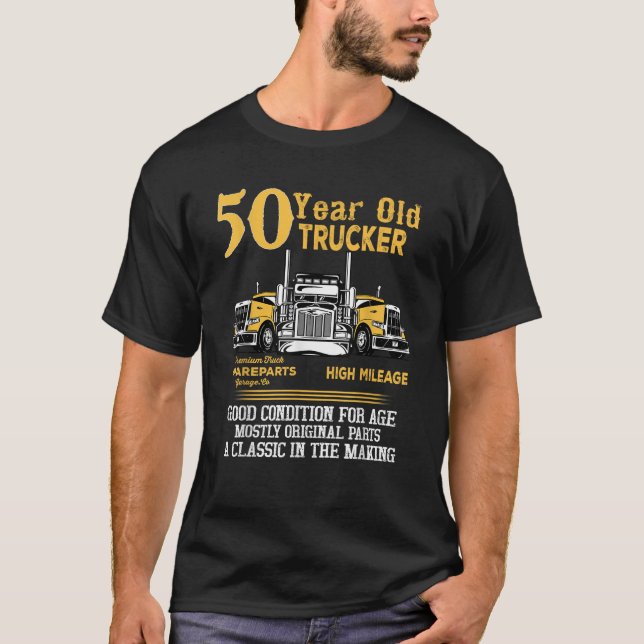 Camiseta 50 anos de idade, 50 anos, 50 anos, homens dotados (Frente)