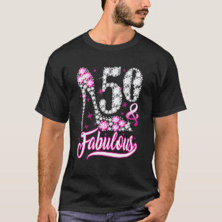 Camiseta 50 anos de idade 50 anos e fabuloso 50º aniversári