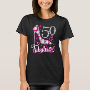 Camiseta 50 Anos De Idade 50 E Fabuloso Desde 1972 50º Nasc
