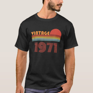 Camiseta 50 Anos De Idade Dia De Nascimento Vintage Retro S