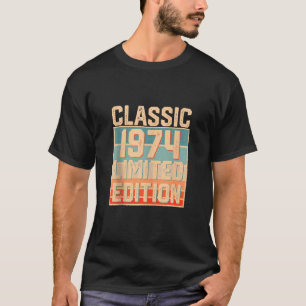 Camiseta 50 anos de idade Gift Classic 1974 Limited Edition