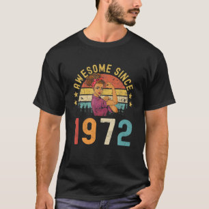 Camiseta 50 Anos De Idade Incrível Desde 1972 50º Aniversár
