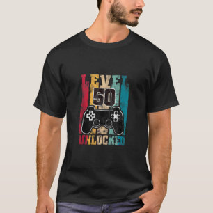 Camiseta 50 anos de idade Oferece Gamer Nível 50 Desbloquea