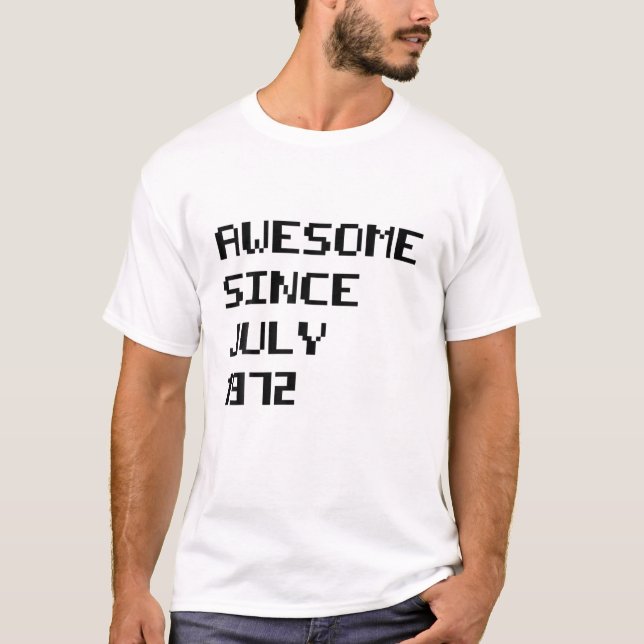 Camiseta 50 Anos De Idade Presentes Incríveis Desde Julho D (Frente)