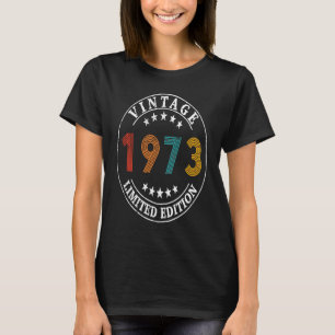 Camiseta 50 anos de idade Retro Vintage 1973 50º aniversári