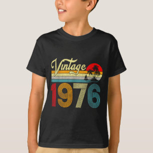 Camiseta 50 Anos de Idade Vintage 1976 50º Aniversário Home