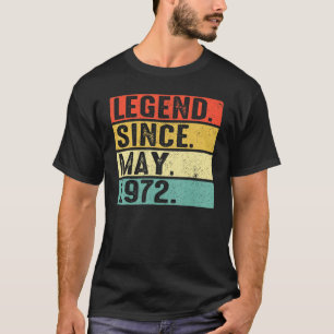 Camiseta 50 Anos De Legenda Desde Maio De 1972 50º Aniversá