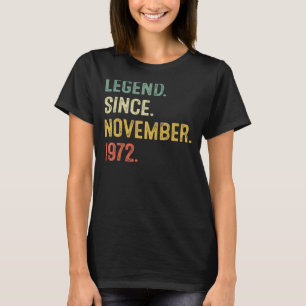 Camiseta 50 Anos De Lenda Desde Novembro De 1972 50º Nascim