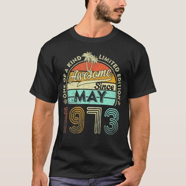 Camiseta 50 Anos De Maio De 1973 50º Aniversário (Frente)