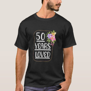 Camiseta 50 anos de Mamãe adorava Pai 50. Aniversário de Lo