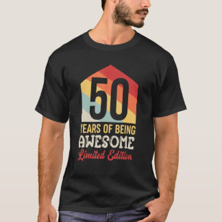 Camiseta 50 Anos De Ser Incrível 50º Aniversário_1