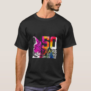 CAMISETA 50 ANOS DE SER INCRÍVEL - 50.º ATRIBUTO DE ANIVERS