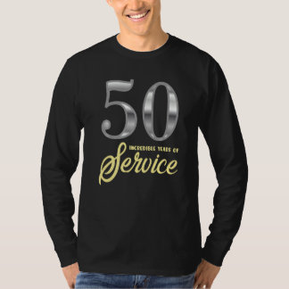Camiseta 50 Anos De Serviço 50.º Aniversário Do Funcionário