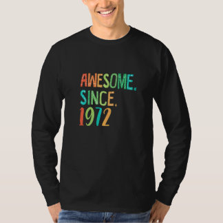 Camiseta 50 anos de velhota Decoração Floral do Coração Inc