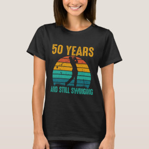 Camiseta 50 Anos E Ainda Dando 50 Anos De Golfe Engraçado