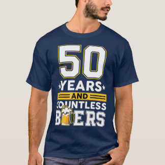 Camiseta 50 anos e incontáveis cervejas são um aniversário 