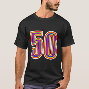 Camiseta 50 Anos Feliz 50º Aniversário Do Arco-Íris