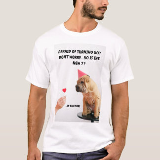Camiseta 50 anos? Não se preocupe! 50 é o NOVO 7!