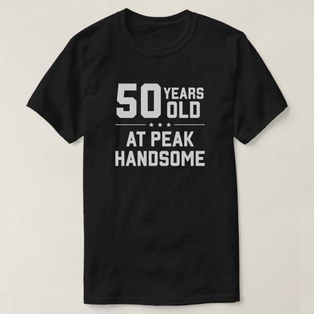 Camiseta 50 anos; no pico bonito (Frente do Design)