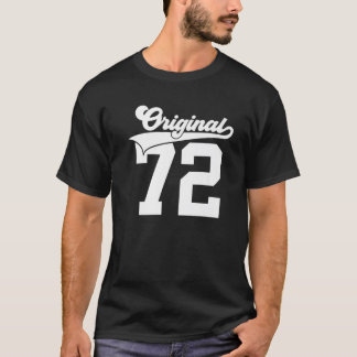 Camiseta 50 Anos Originais 1972 College 50º Aniversário
