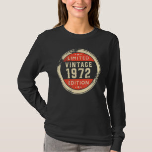 Camiseta 50 anos Vintage 1972 50th B Day