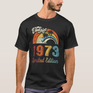 Camiseta 50 anos Vintage 1973 50º aniversário 1