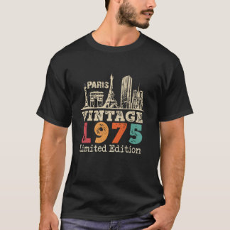 Camiseta 50 anos Vintage 1975 Limited Edition 50th Birt