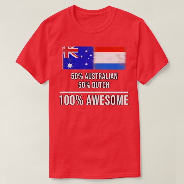 Camiseta 50 australiano 50 holandeses 100 Presente Espetacu (Frente do Design)
