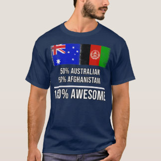 Camiseta 50 australianos 50 afeganistaneses 100 Presente In