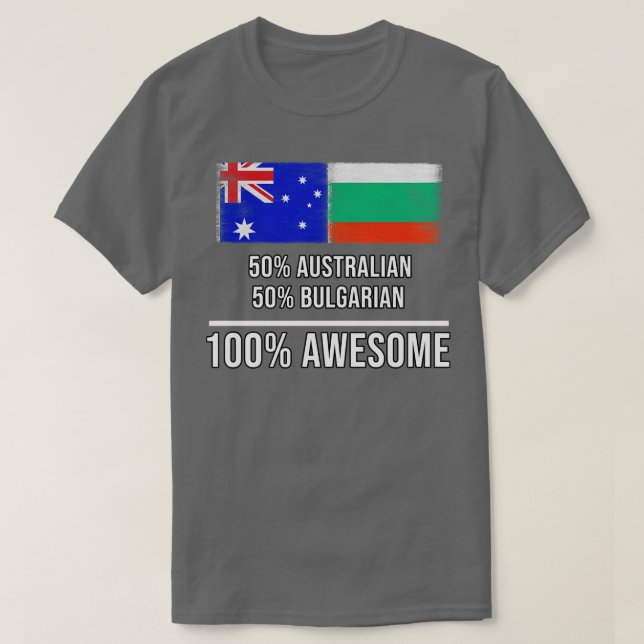 Camiseta 50 australianos 50 búlgaros 100 melhores presentes (Frente do Design)