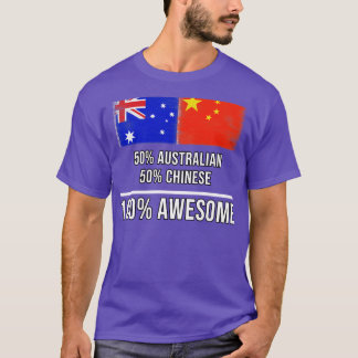 Camiseta 50 australianos 50 chineses 100 Presente Incrível 