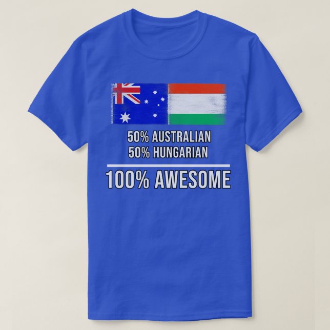 Camiseta 50 australianos 50 húngaros 100 melhores presentes (Frente do Design)