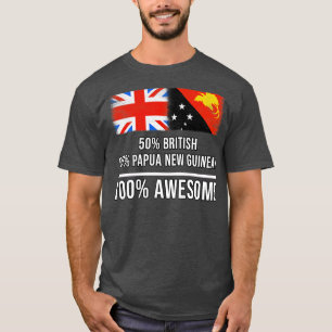 Camiseta 50 britânicos 50 Papua Nova Guiné 100 Presente Inc
